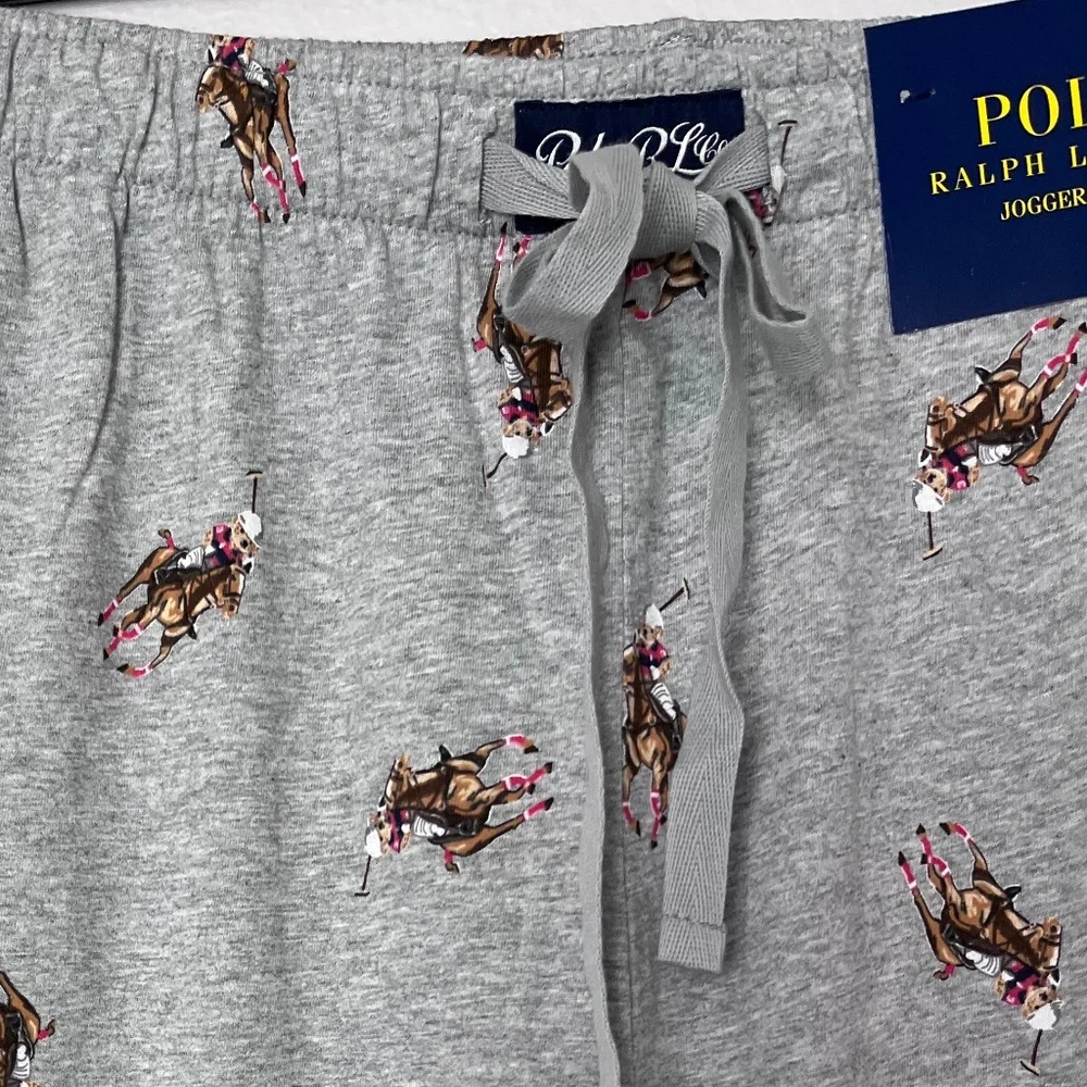 Polo Ralph Lauren Men’s Knit Allover Logo Jogger Pajama Pants size XL